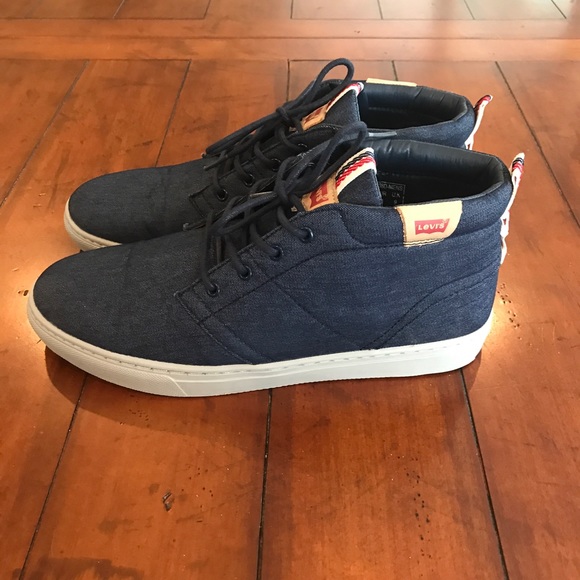 Levi Canvas Sneaker Men Size 10 - Picture 2 of 5